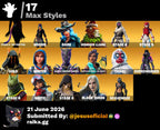 62 SKINS PASE MARVEL + JUSTICIA NARANJA