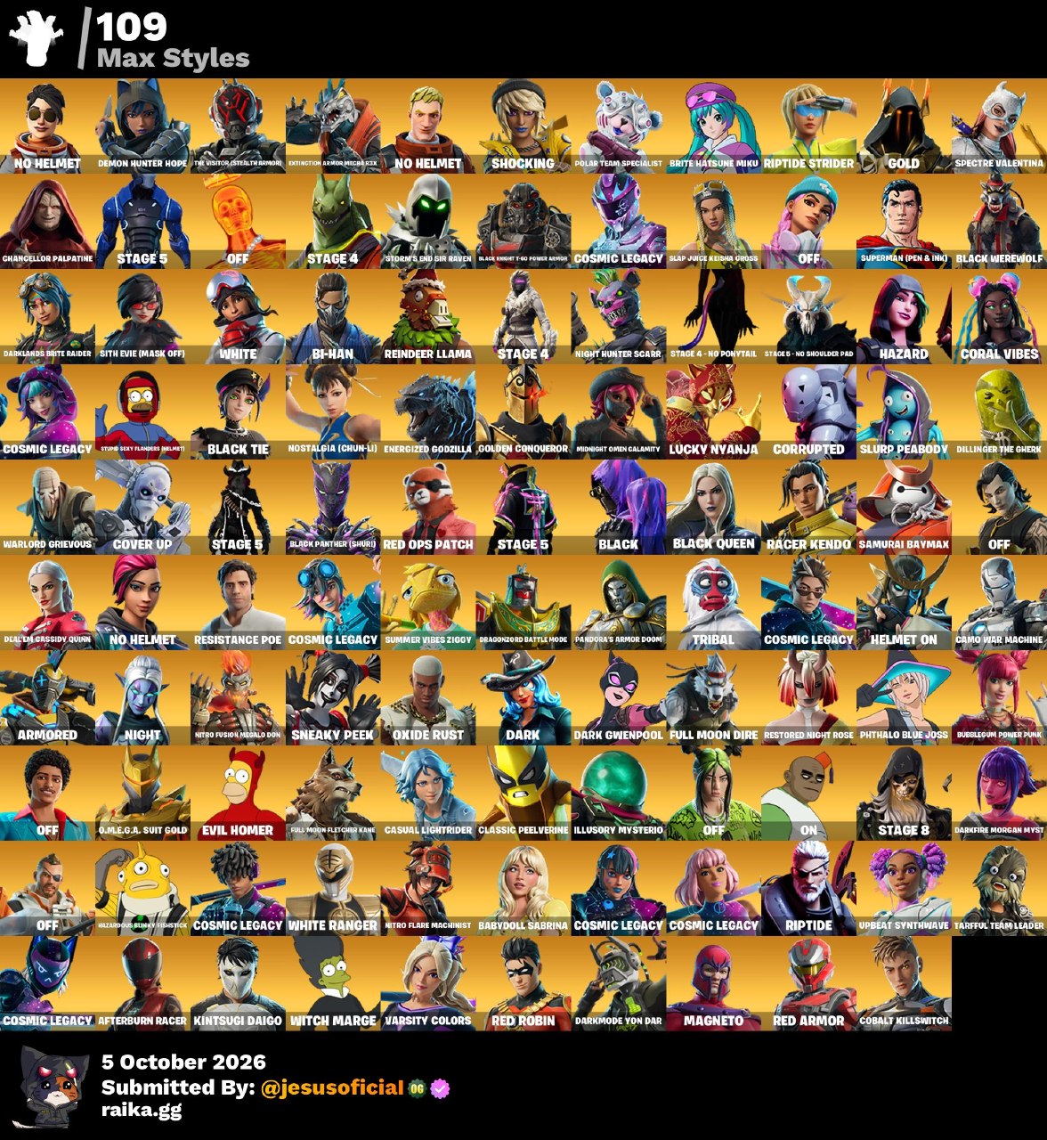 314 SKINS THE REAPER + TOMA LA L + JELTY + STW OG