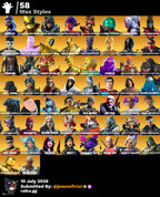 134 SKINS TRAVIS SCOTT + LARA CROFT + HACHA DE KRATOS