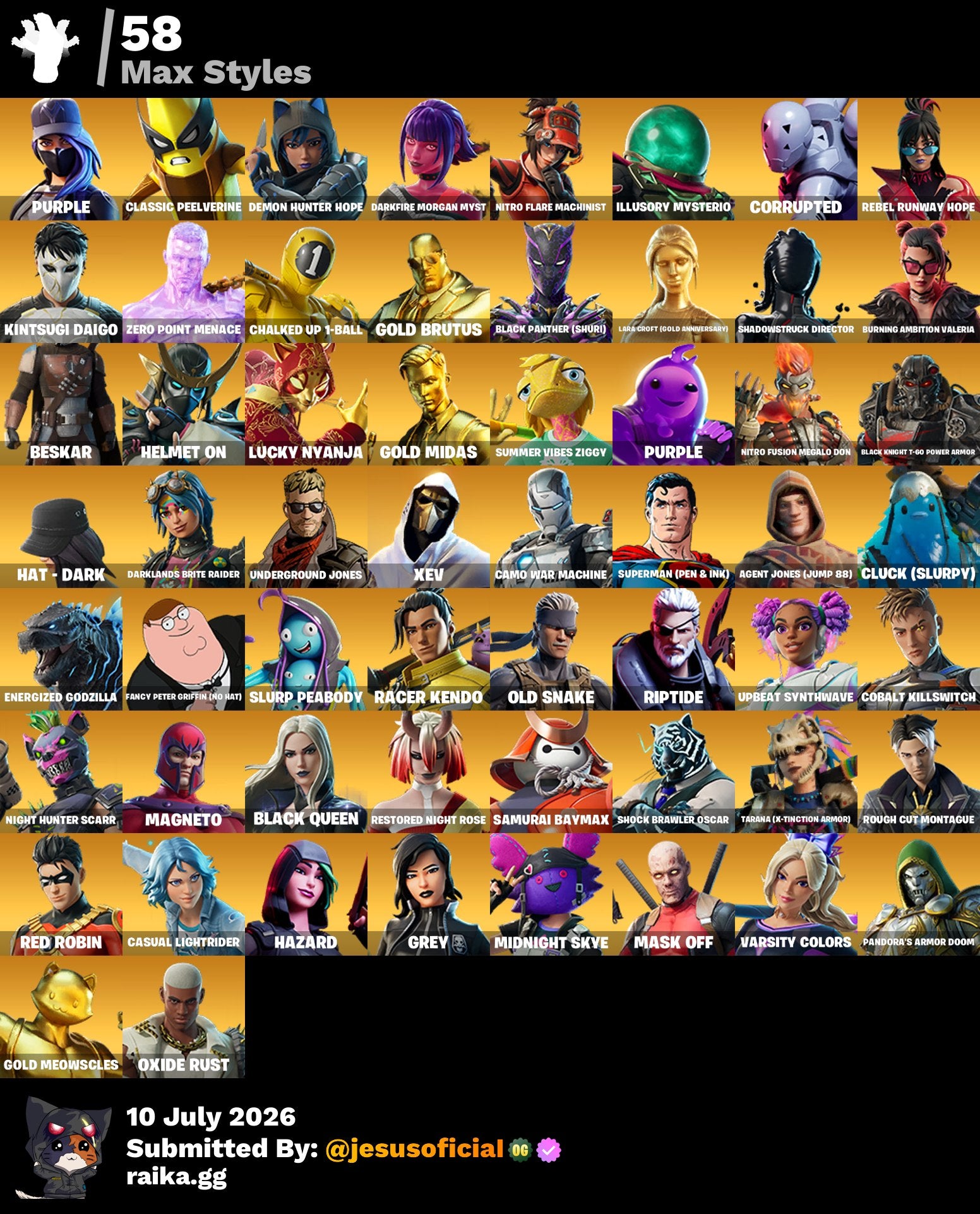 134 SKINS TRAVIS SCOTT + LARA CROFT + HACHA DE KRATOS