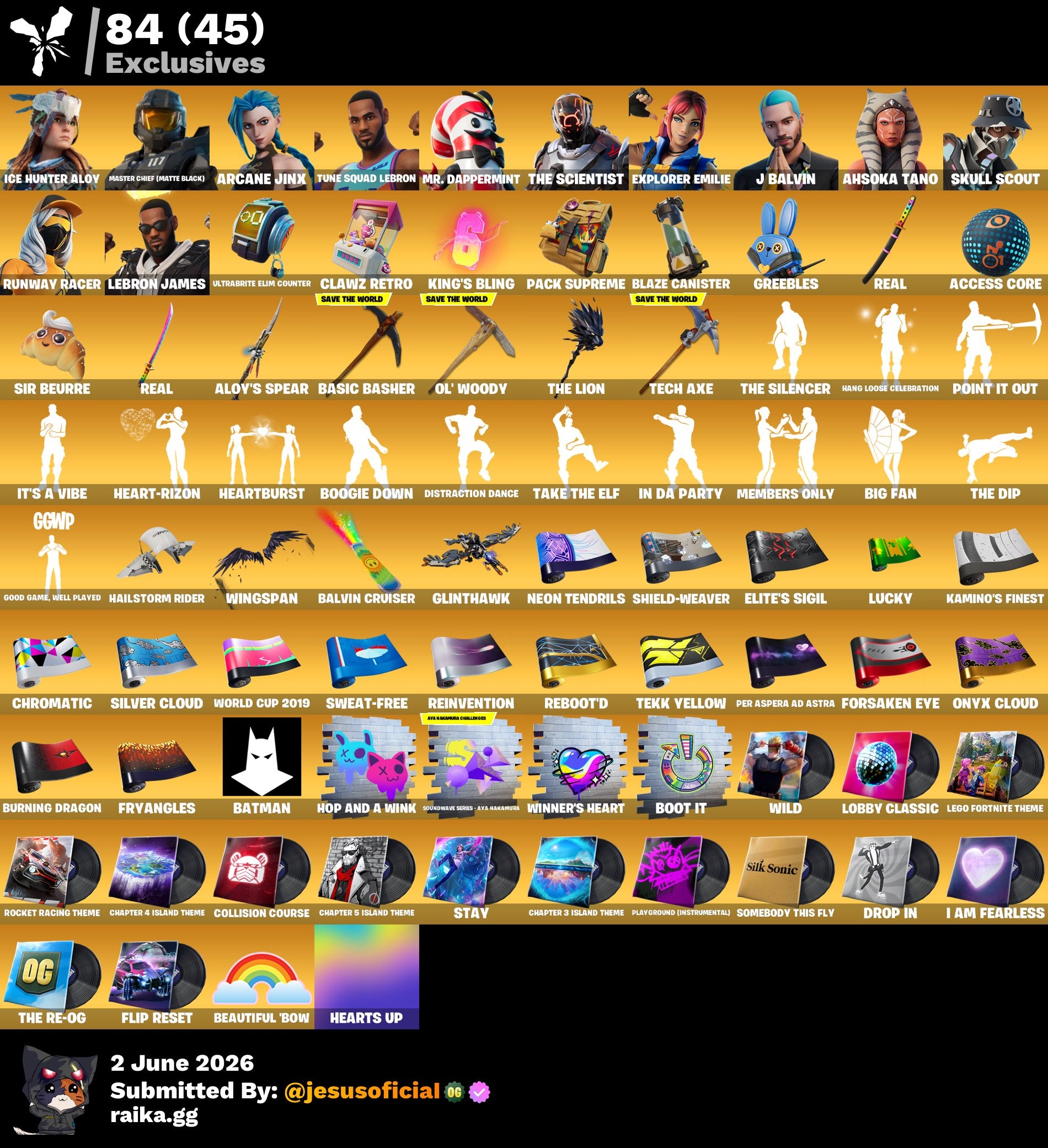 542 SKNS GOLD LARA CROFT + DERIVA + ARCANE JINX
