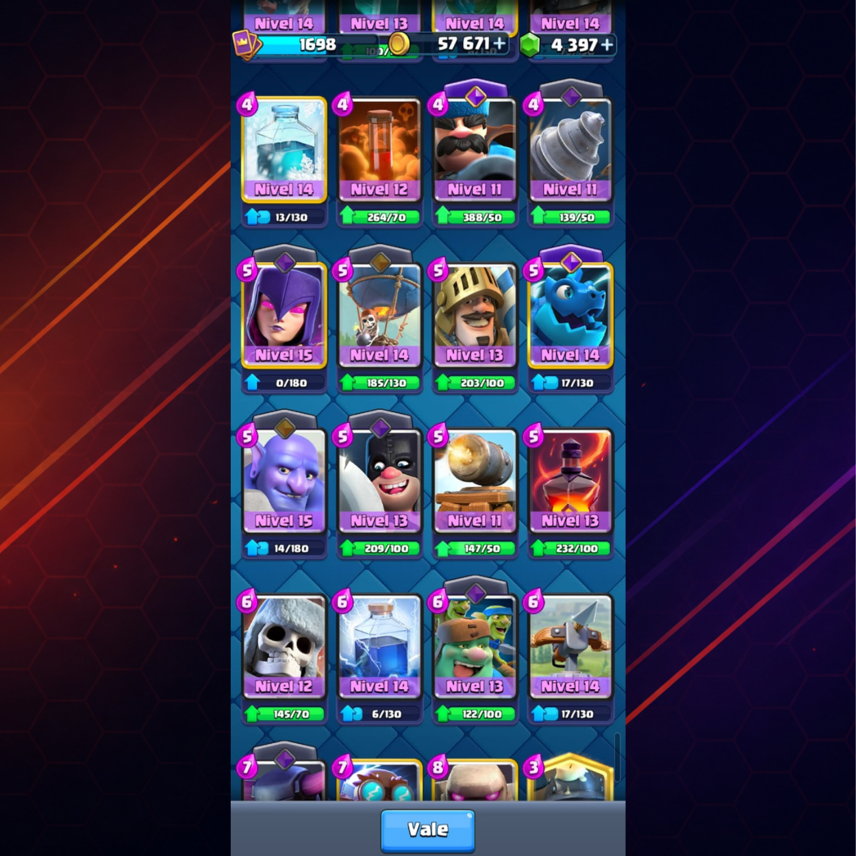 CUENTA CLASH ROYALE – 12,000 COPAS + PRIMER PASE ROYALE