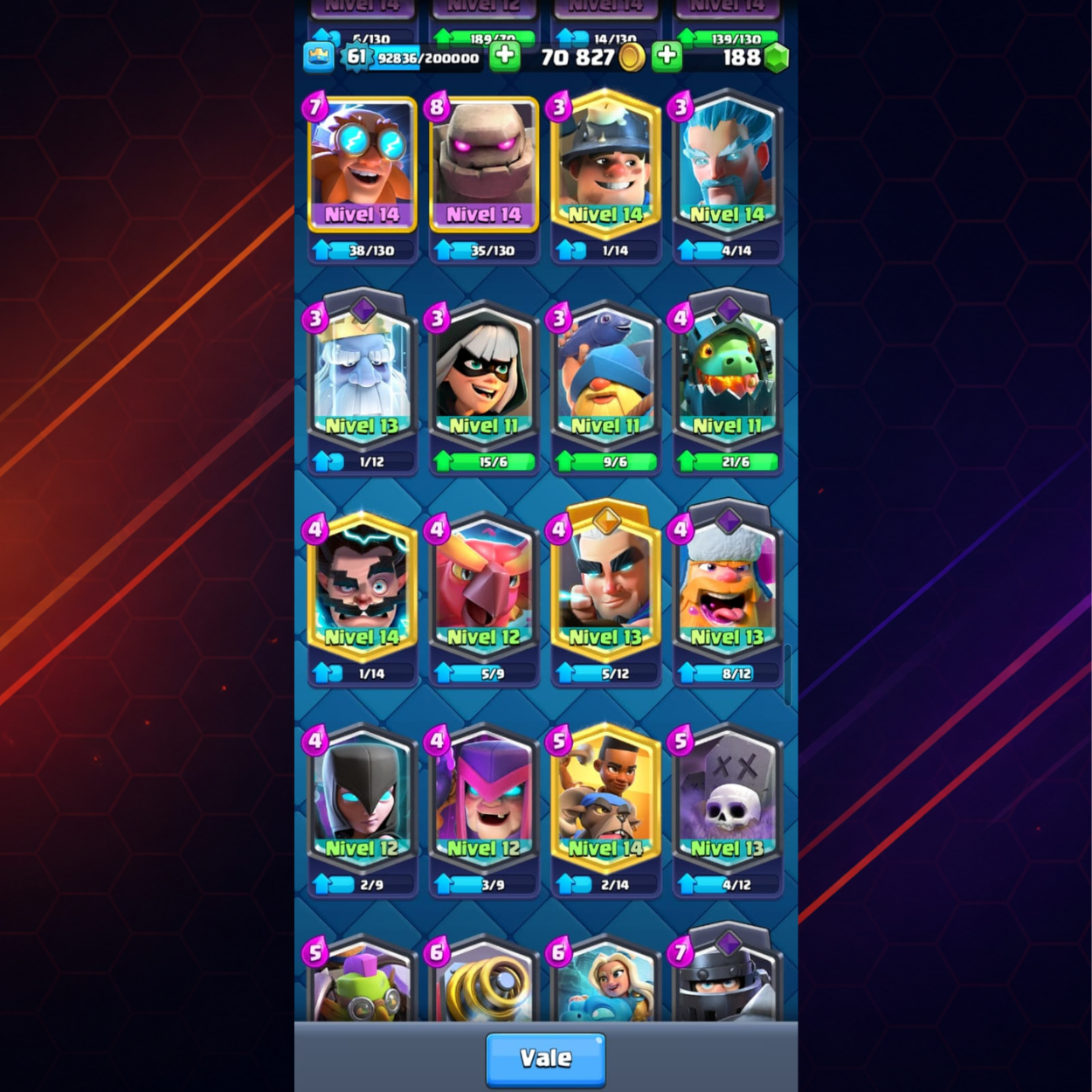 CUENTA CLASH ROYALE – 12,000 COPAS + PRIMER PASE ROYALE