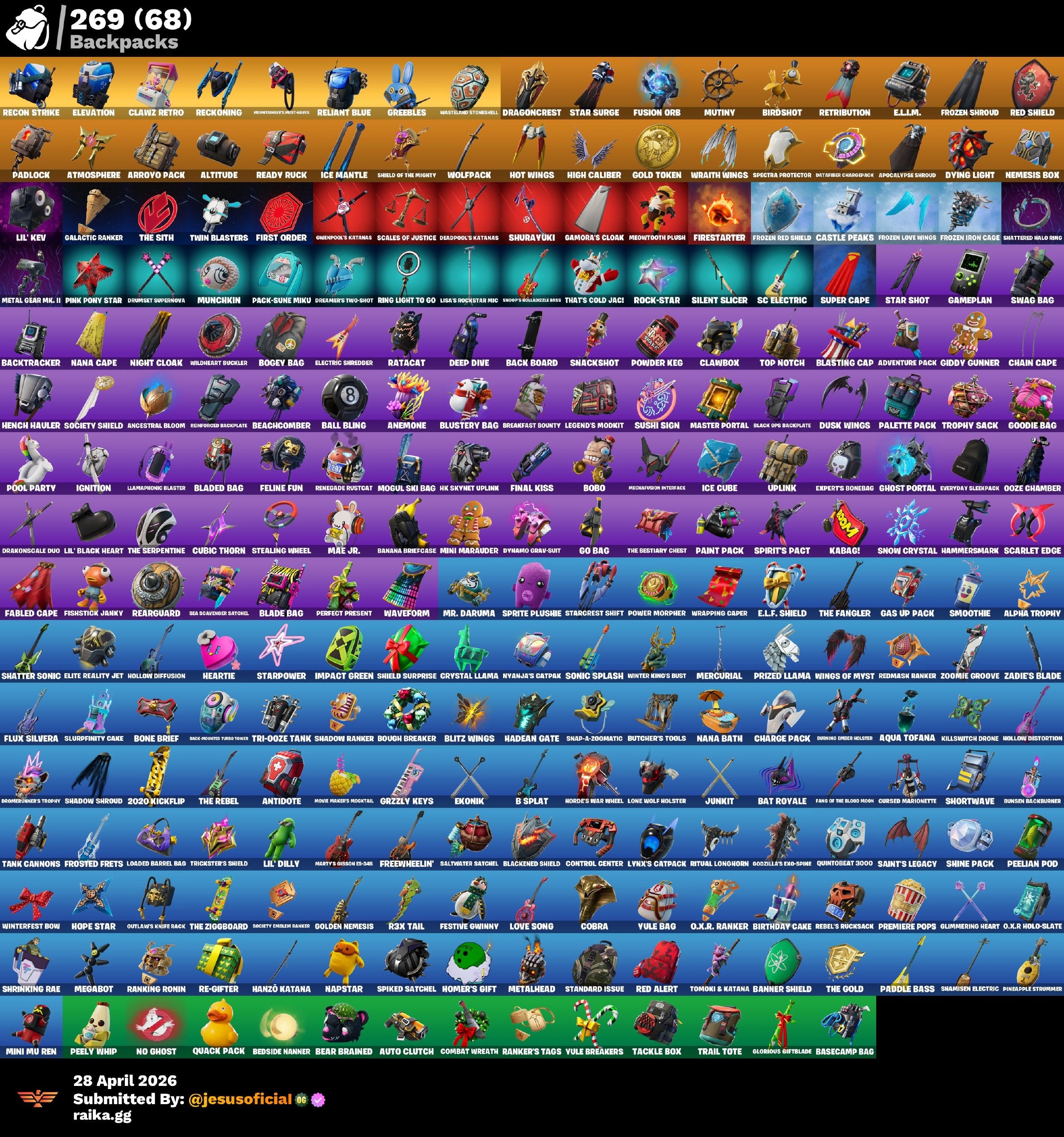 208 SKINS PICO MINTY + RISA DE BURRO + JUSTICIA NARANJA