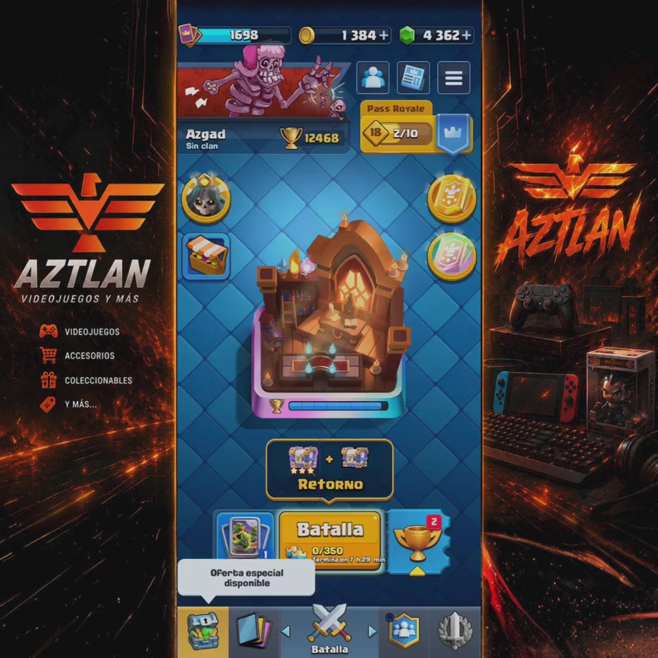 CUENTA CLASH ROYALE – 12,000 COPAS + PRIMER PASE ROYALE