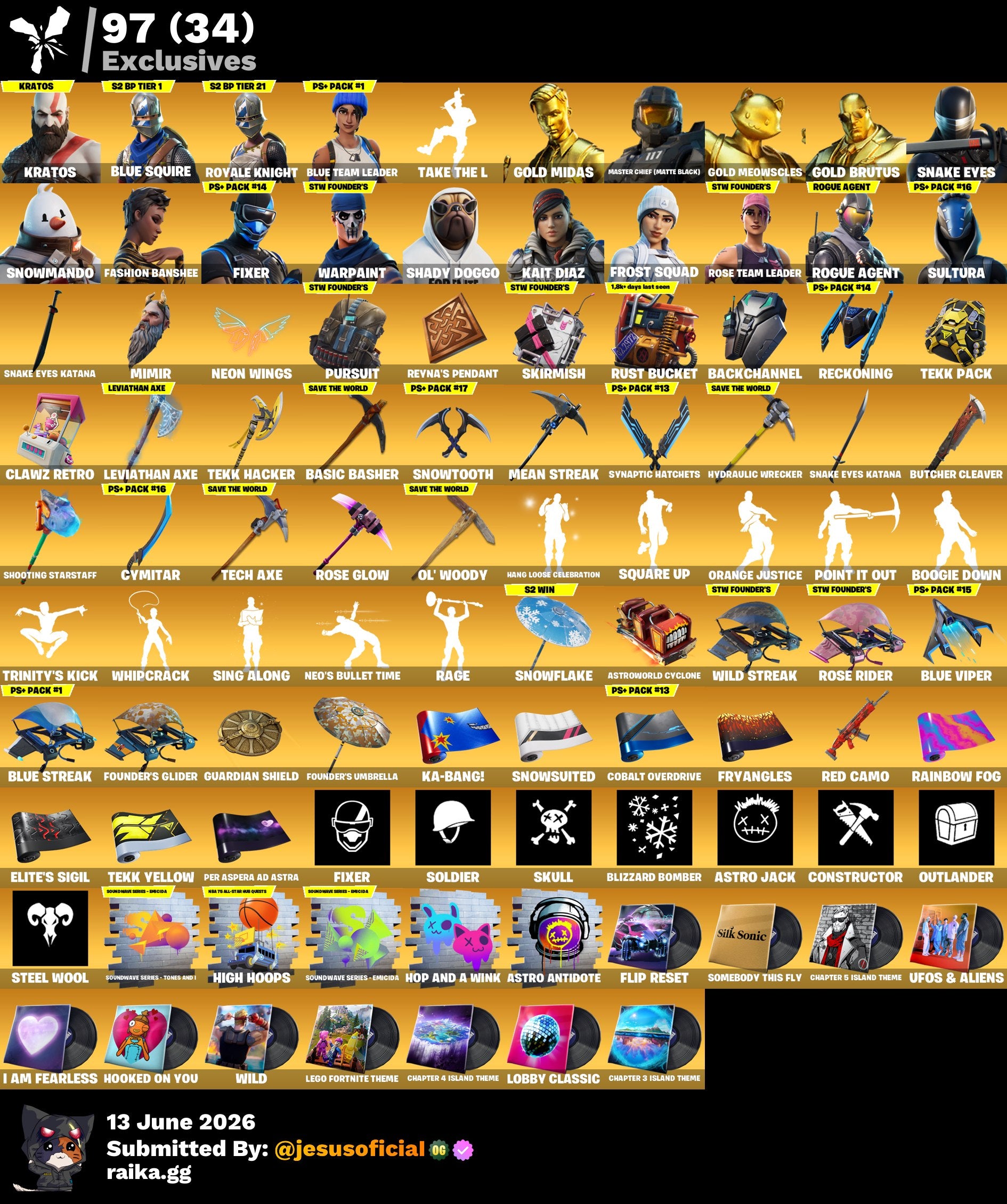275 SKINS BLUE SQUIRES + HACHA DE KRATOS + TOMA LA L + BALENCIAGA