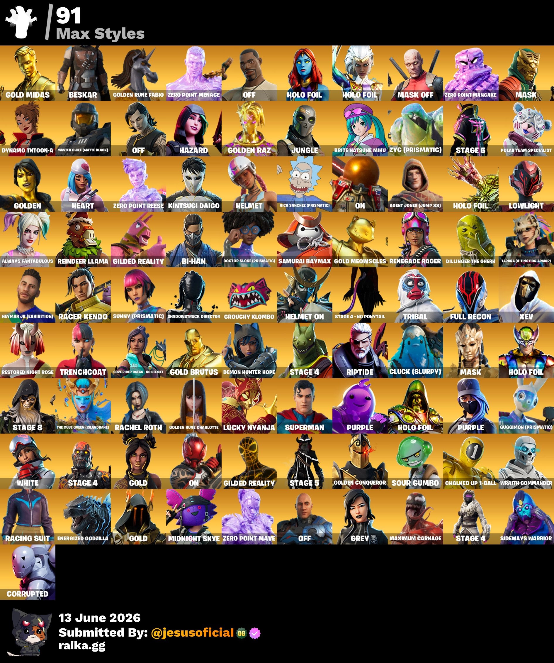 275 SKINS BLUE SQUIRES + TOMA LA L + HACHA DE KRATOS + STW OG