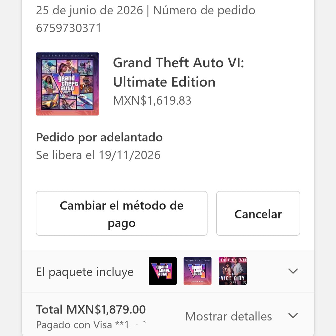 CUENTA XBOX CON GRAND THEFT AUTO VI: ULTIMATE EDITION